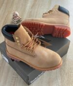 Mens Wheat Nubuck Timberland 6 Inch Boots
