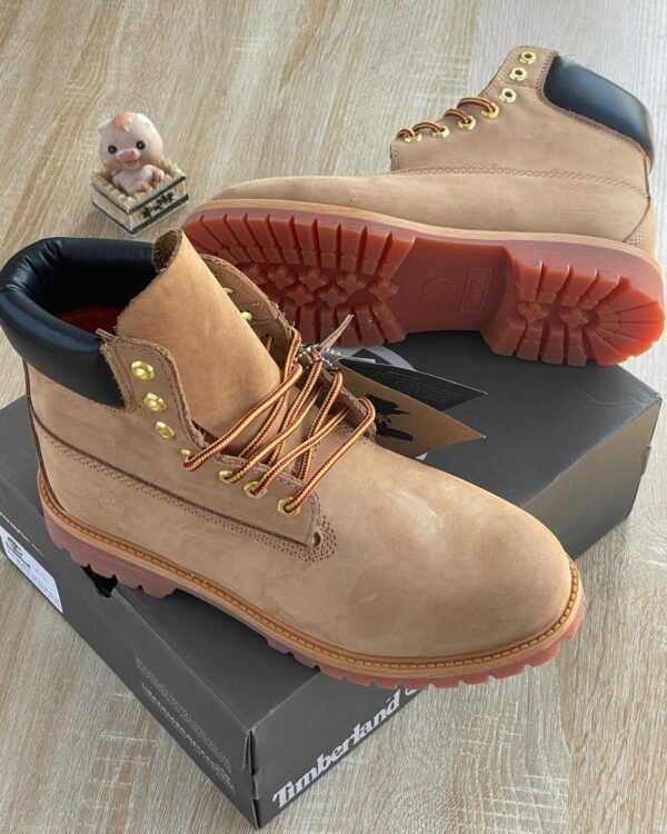 Mens Wheat Nubuck Timberland 6 Inch Boots