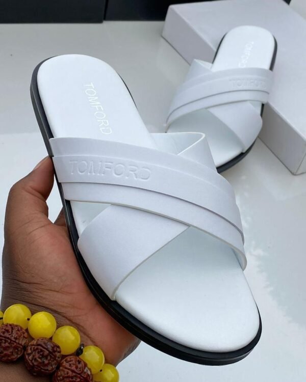 Tom Ford Preston Black Leather Sandals 1