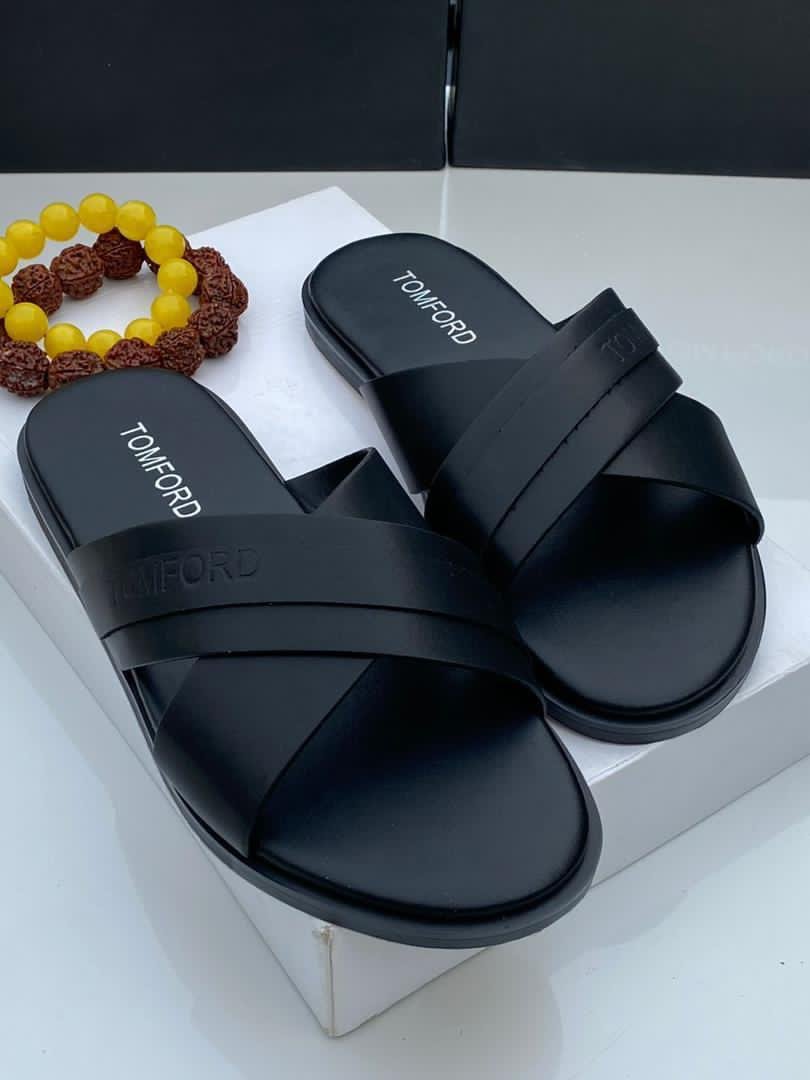 Tom Ford Preston Black Leather Sandals Tom Ford Preston Black Leather Sandals