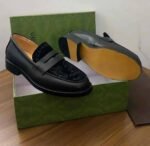 White Hand Painted Orange Fruit Loafers