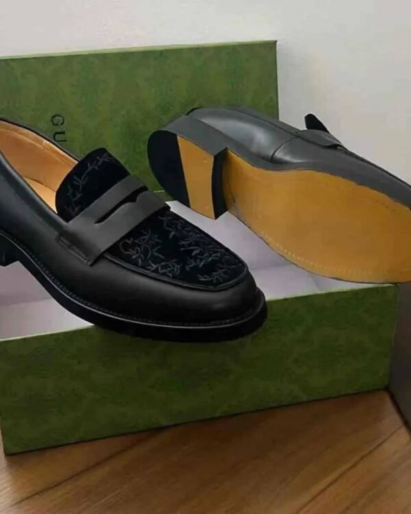 White Hand Painted Orange Fruit Loafers