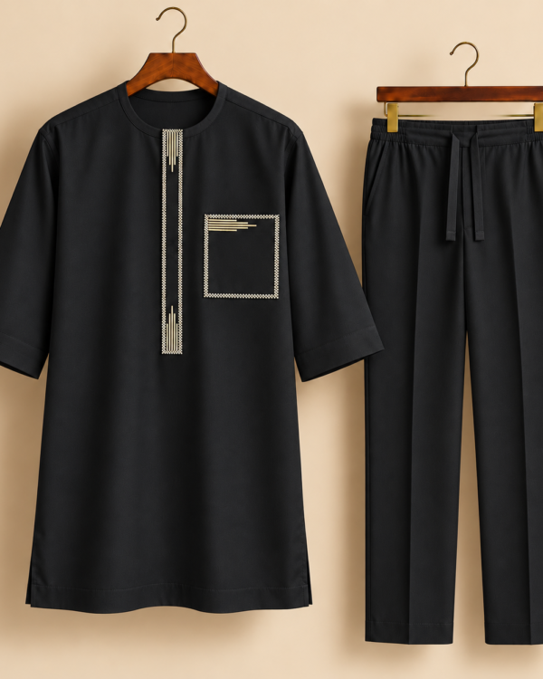 Black Senator Tunic and Trousers Display