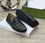 Guccissima Signature Leather Driving Moccasins Mens Luxury Loafers