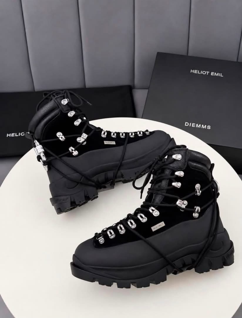 Heliot Emil All Black Hiking Boots Heliot Emil All Black Hiking Boots