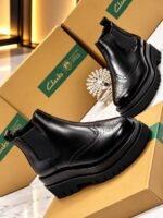 Mens Black Leather Chelsea Boots