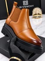 Mens Black Leather Givenchy Chelsea Ankle Boots - Image 2