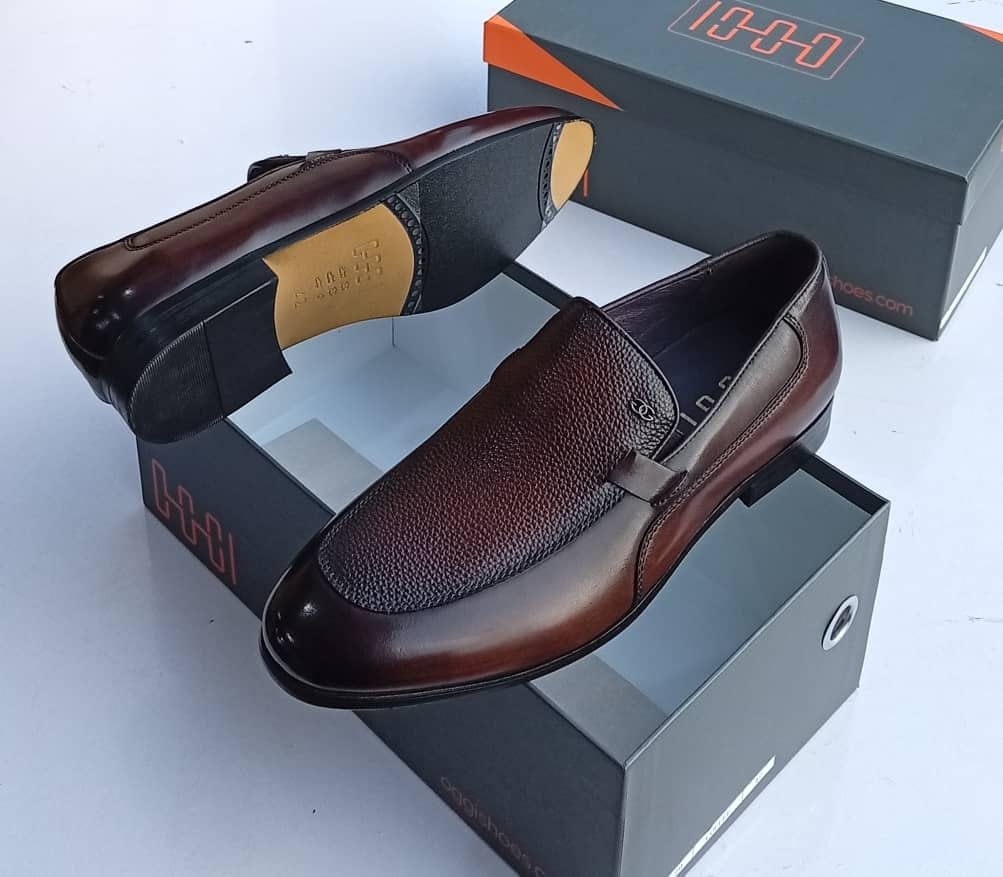 Mens Brown Leather Slip On Loafers Mens Brown Leather Slip On Loafers