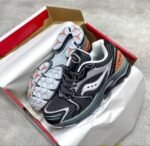 Saucony ProGrid Omni 9 Black White Ash Mint Mesh Running Sneakers
