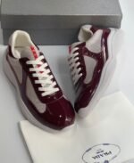 Silver Metallic Leather Sneakers