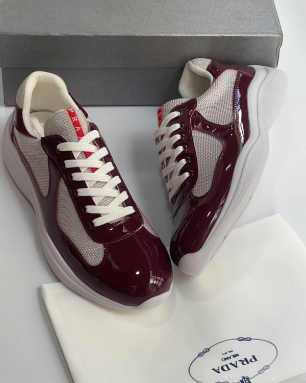 Silver Metallic Leather Sneakers