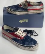 Vans Premium Authentic La Habana Red Navy Sequin Sneakers